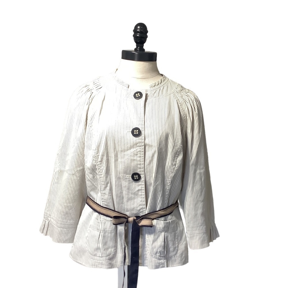 BANDOLINO Striped Jacket - Size 12